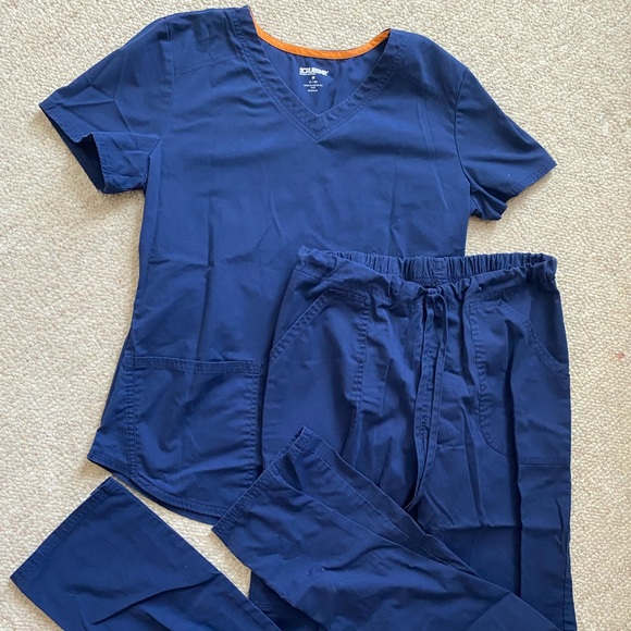 Scrubstar Other Navy Blue Scrub Set Poshmark